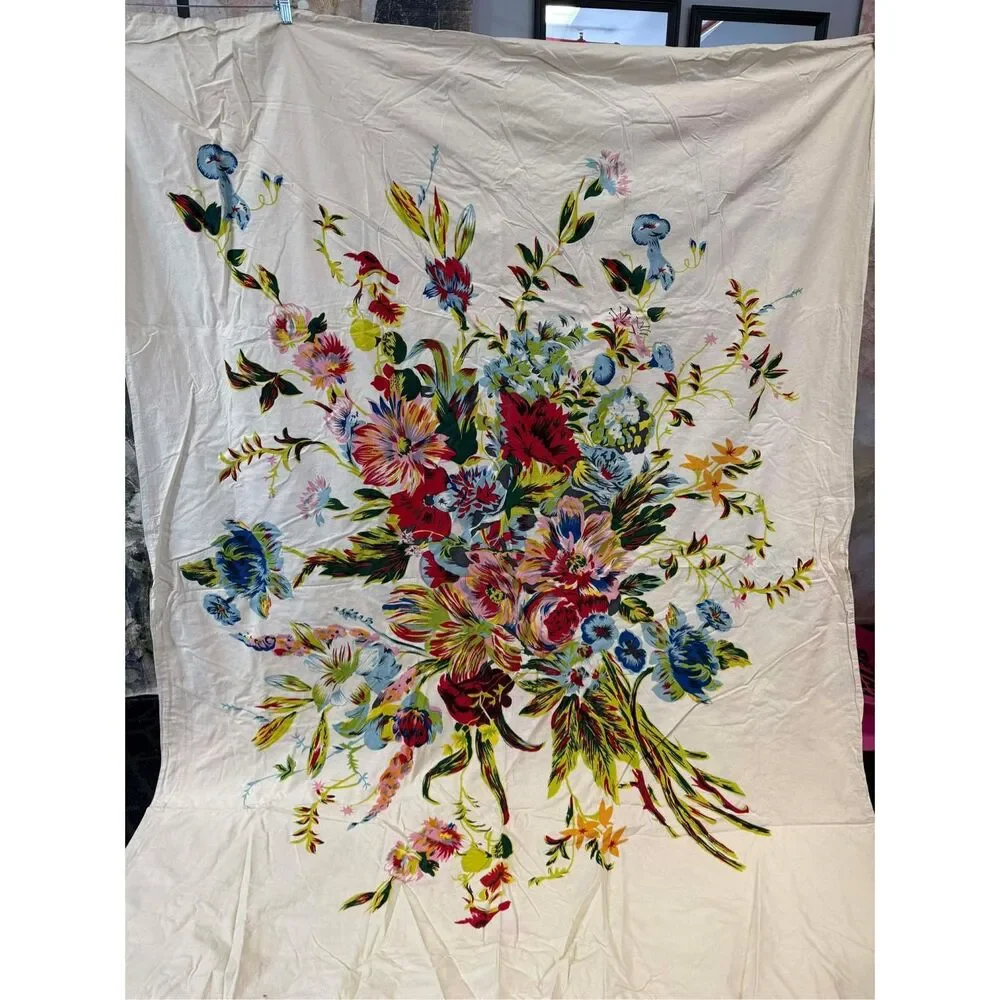 New Urban Outfitters Romantic Floral Scarf Duvet Cover size Twin 90” x66”